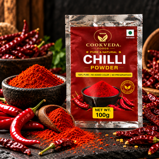 CookVeda Foods Premium Lal Mirch Powder (Red Chilli Powder)